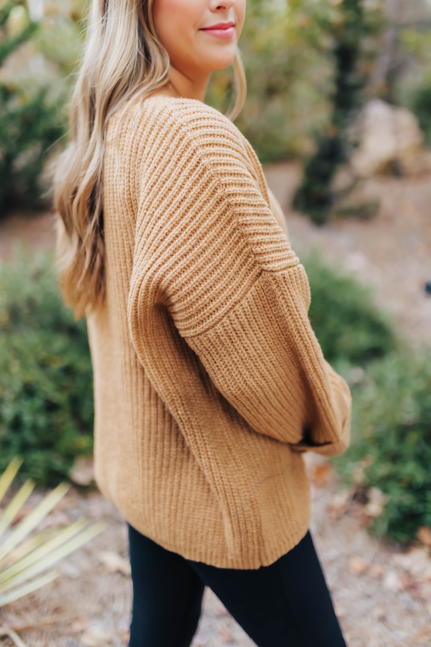 Camel Sweater Top
