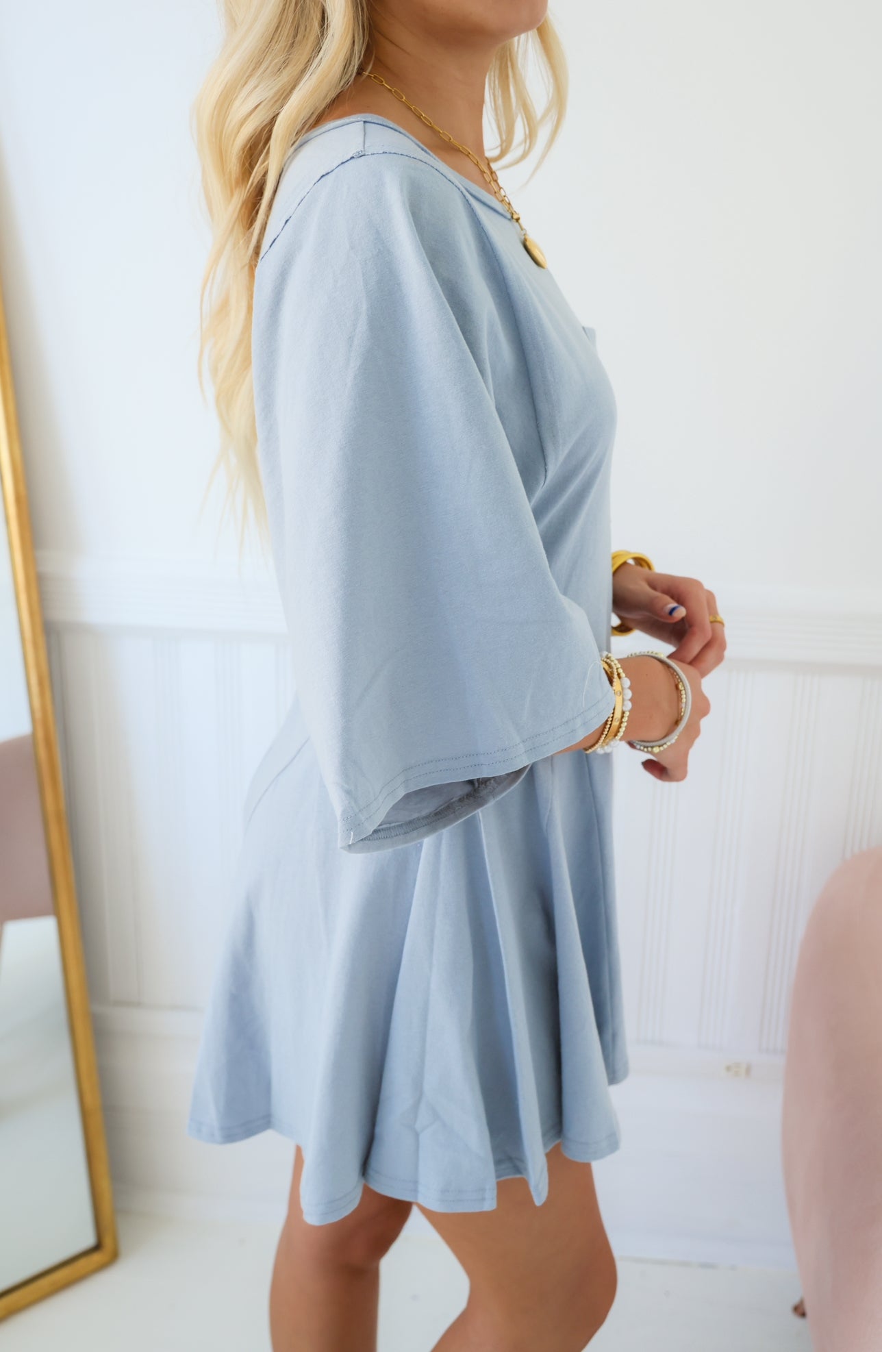 Lila Baby Blue Romper