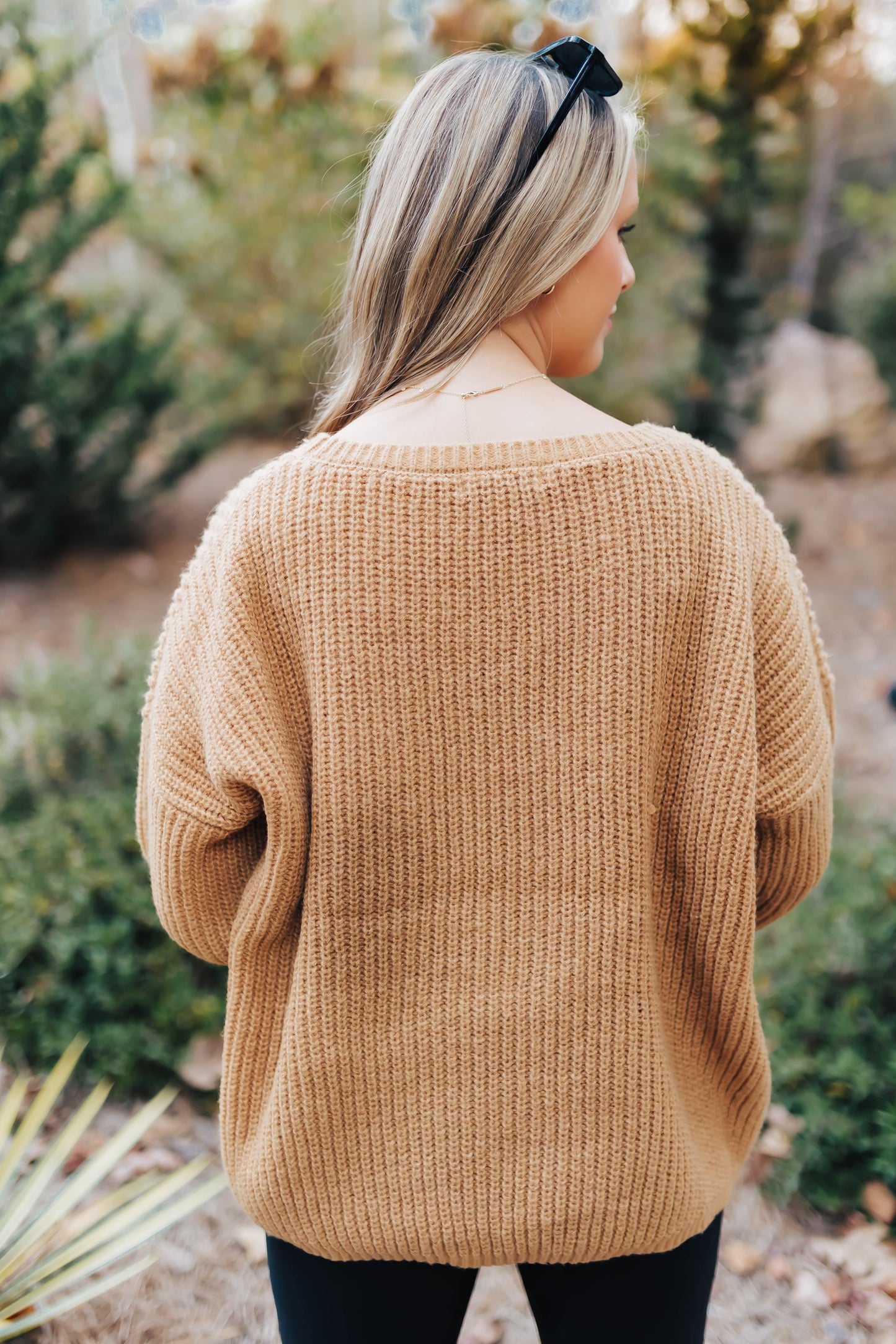 Camel Sweater Top