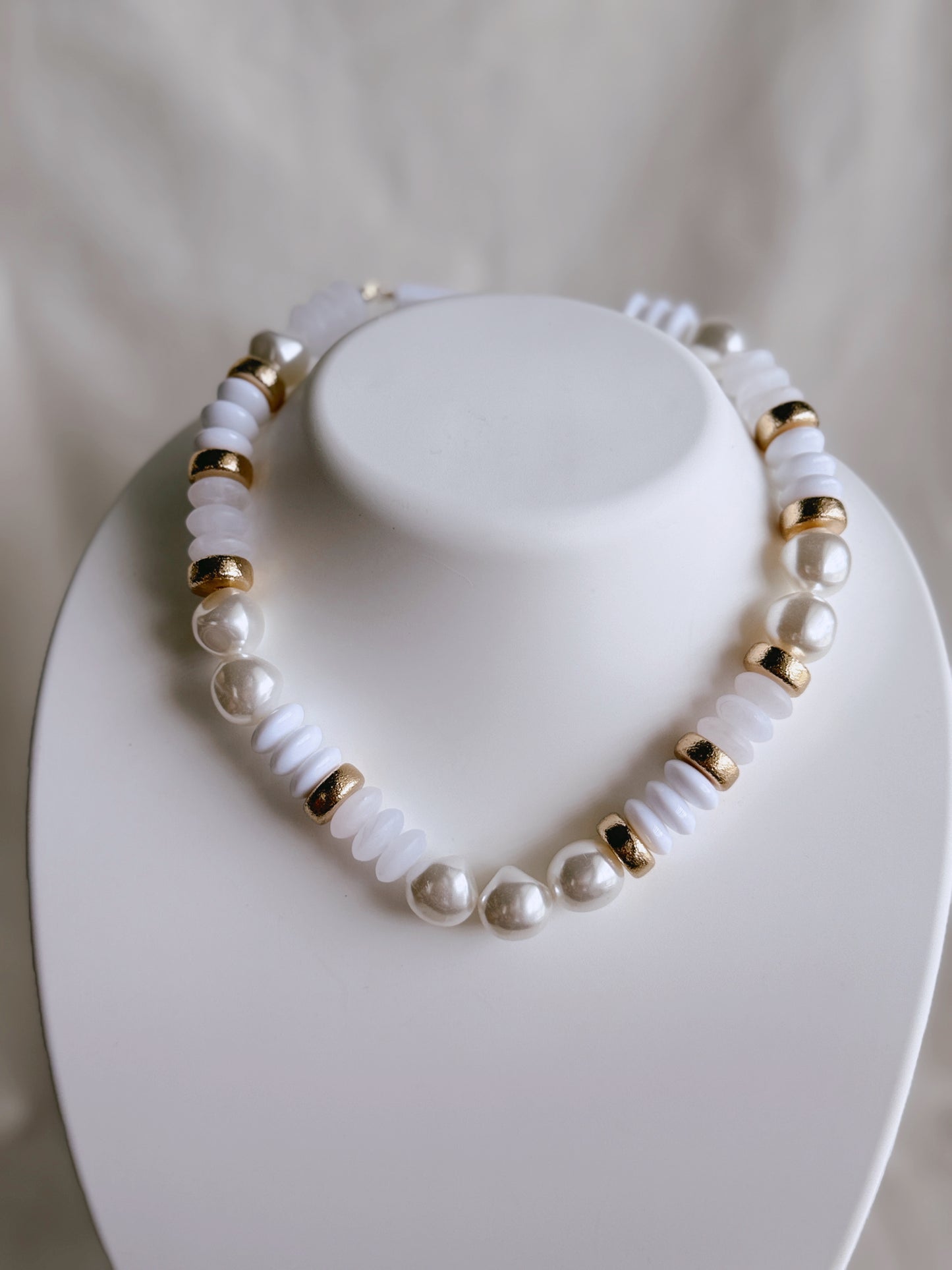 Golden Pearl Necklace