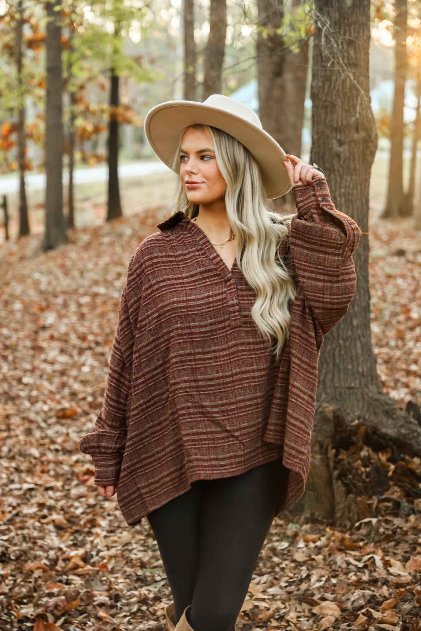 Tweed Plaid Thanksgiving Top
