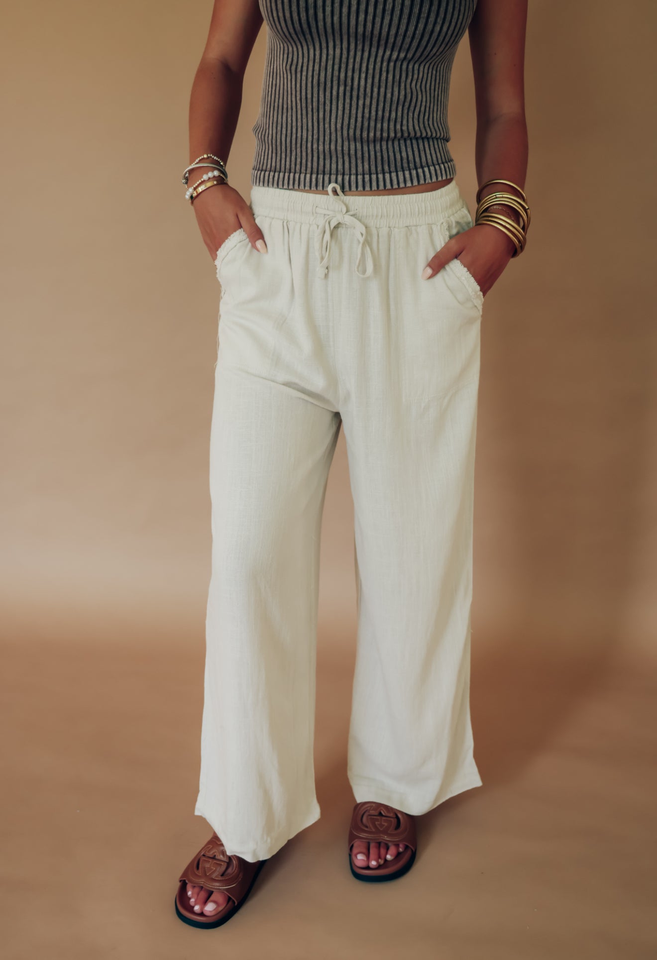 Palm Linen Pants