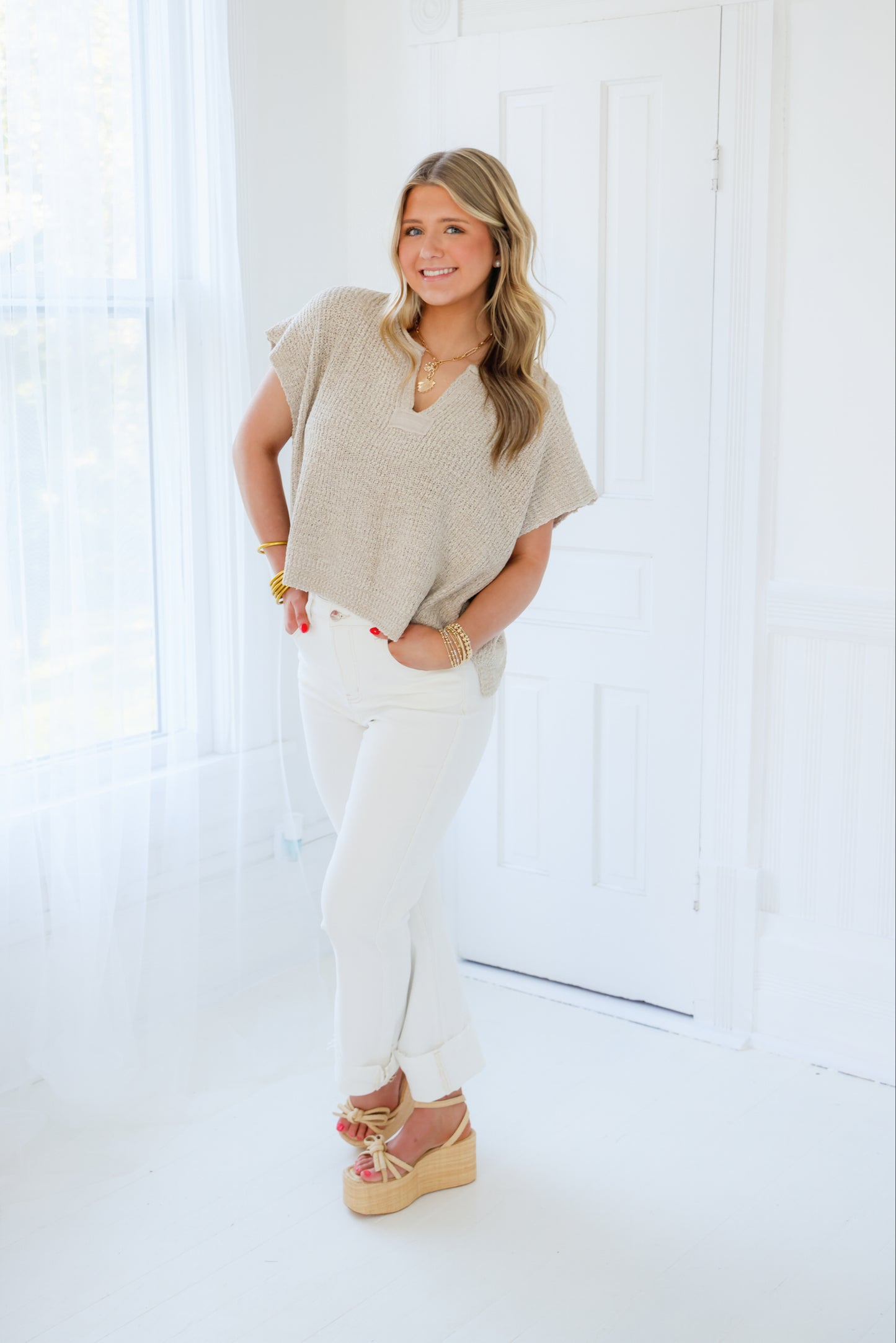 Coastal Breeze Knit Top