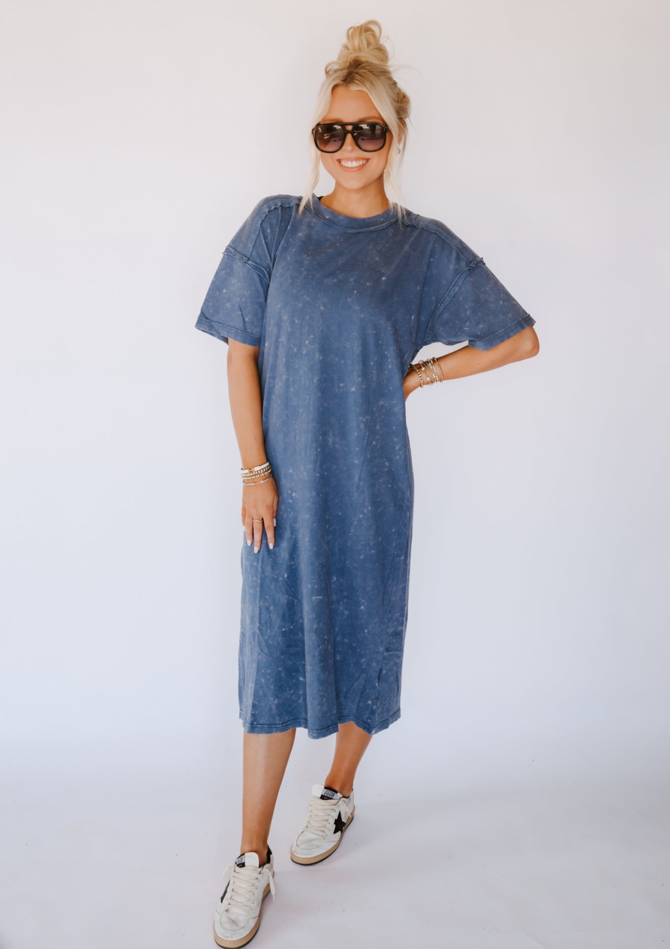 Navy Ease Dress