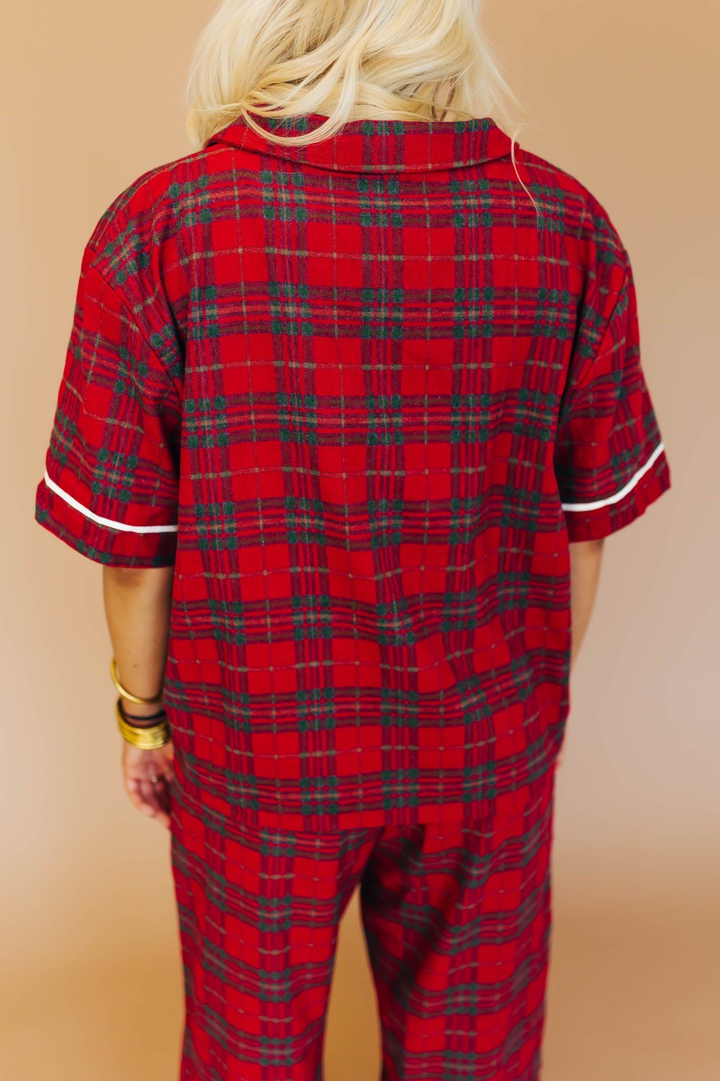 Holly Plaid PJ Set