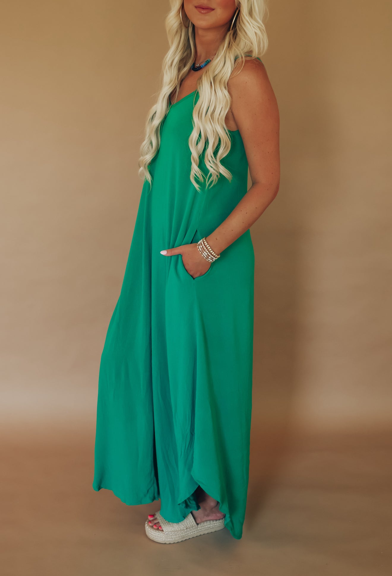 Kelly Green Maxi Dress