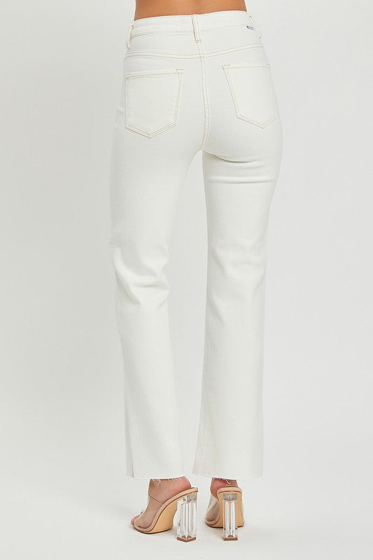 Essential Cream Straight Leg Jean