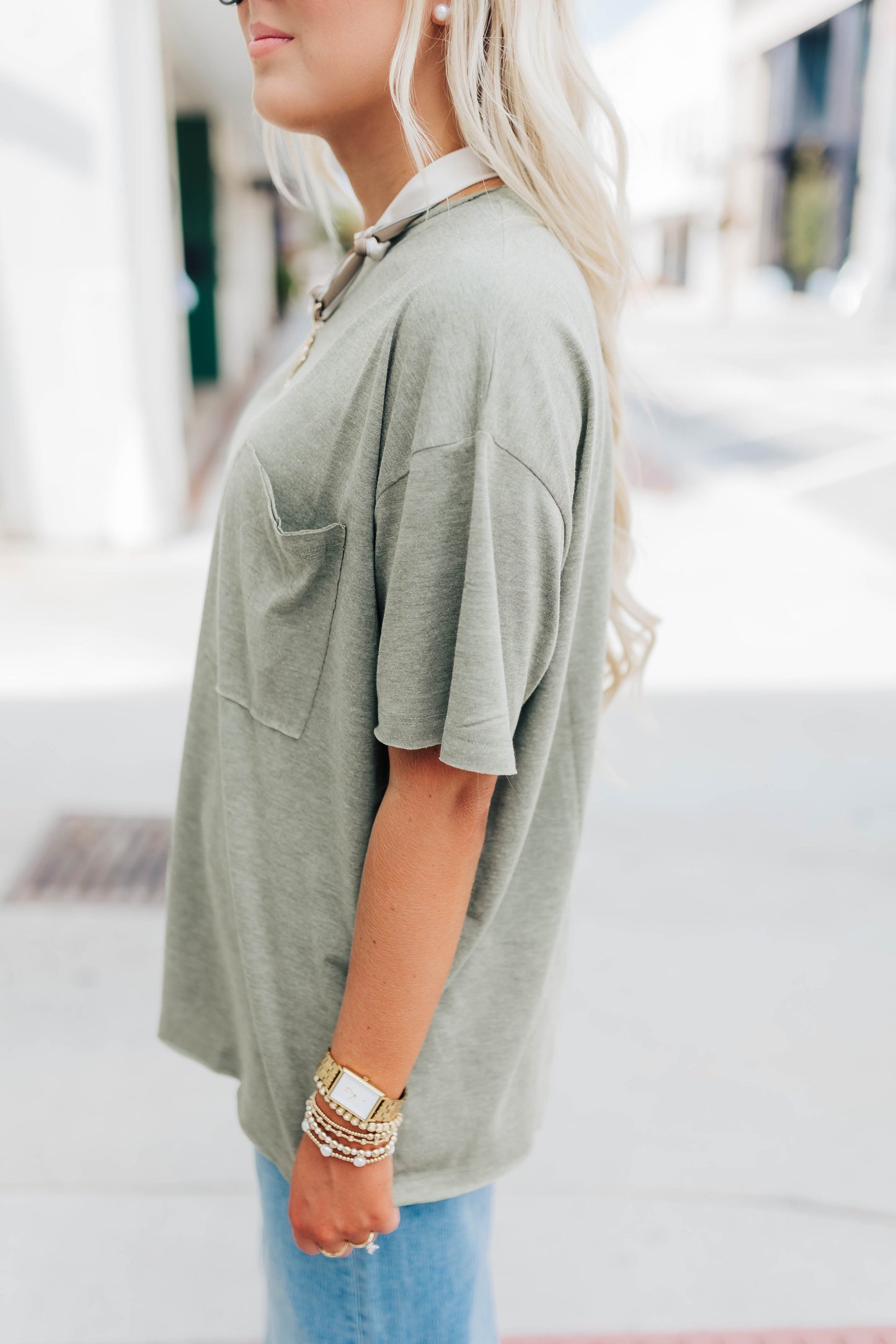 Olive Basic Tee