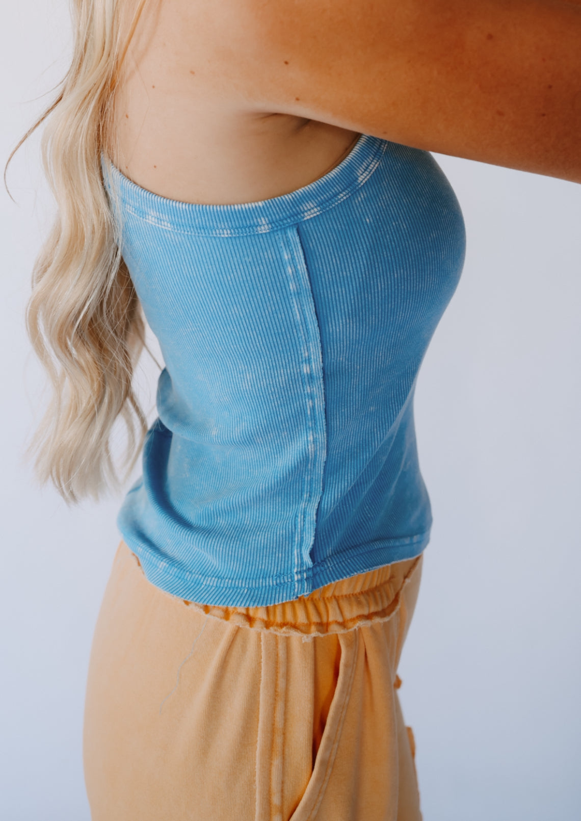 Blue Acid Washed Tank