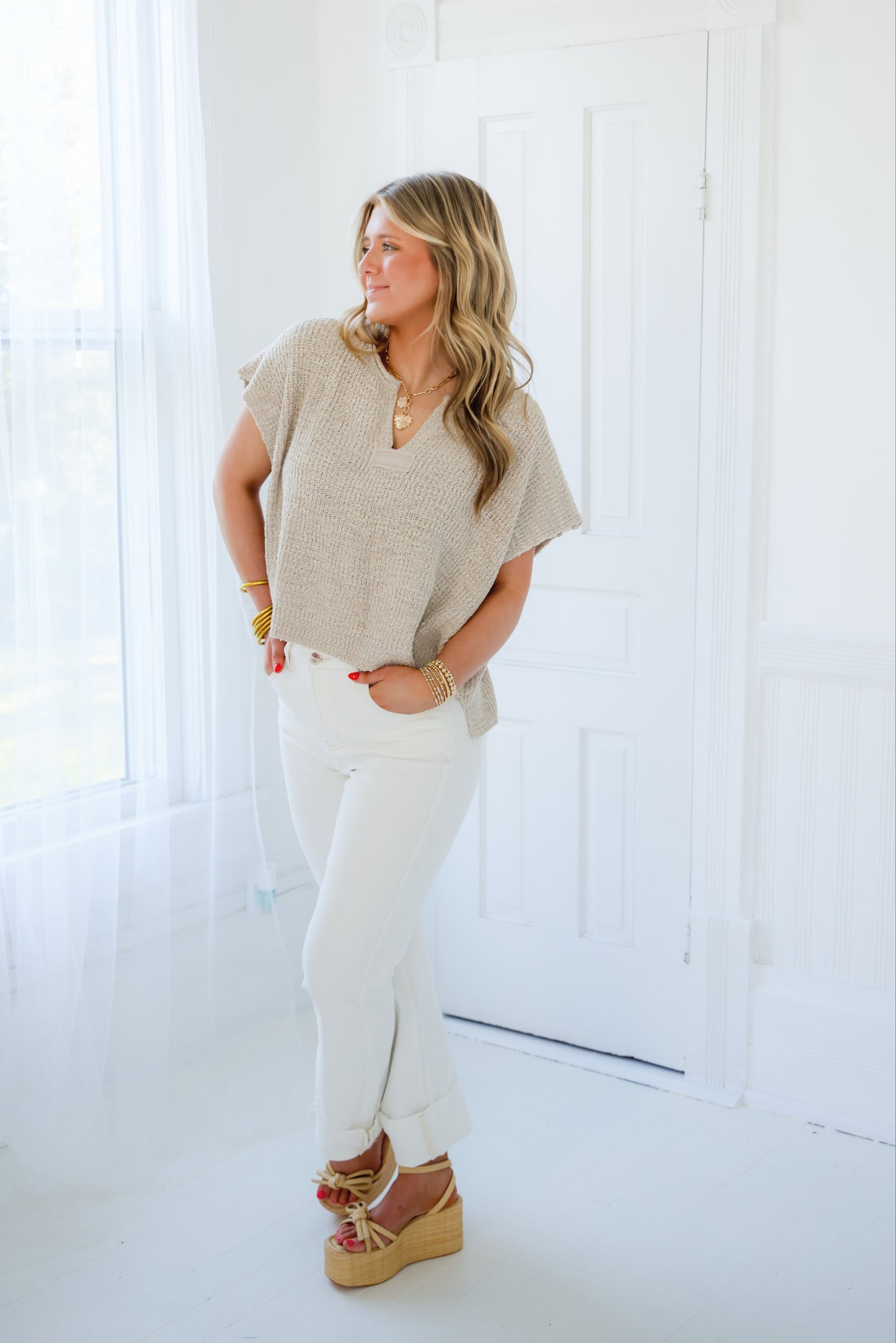 Coastal Breeze Knit Top