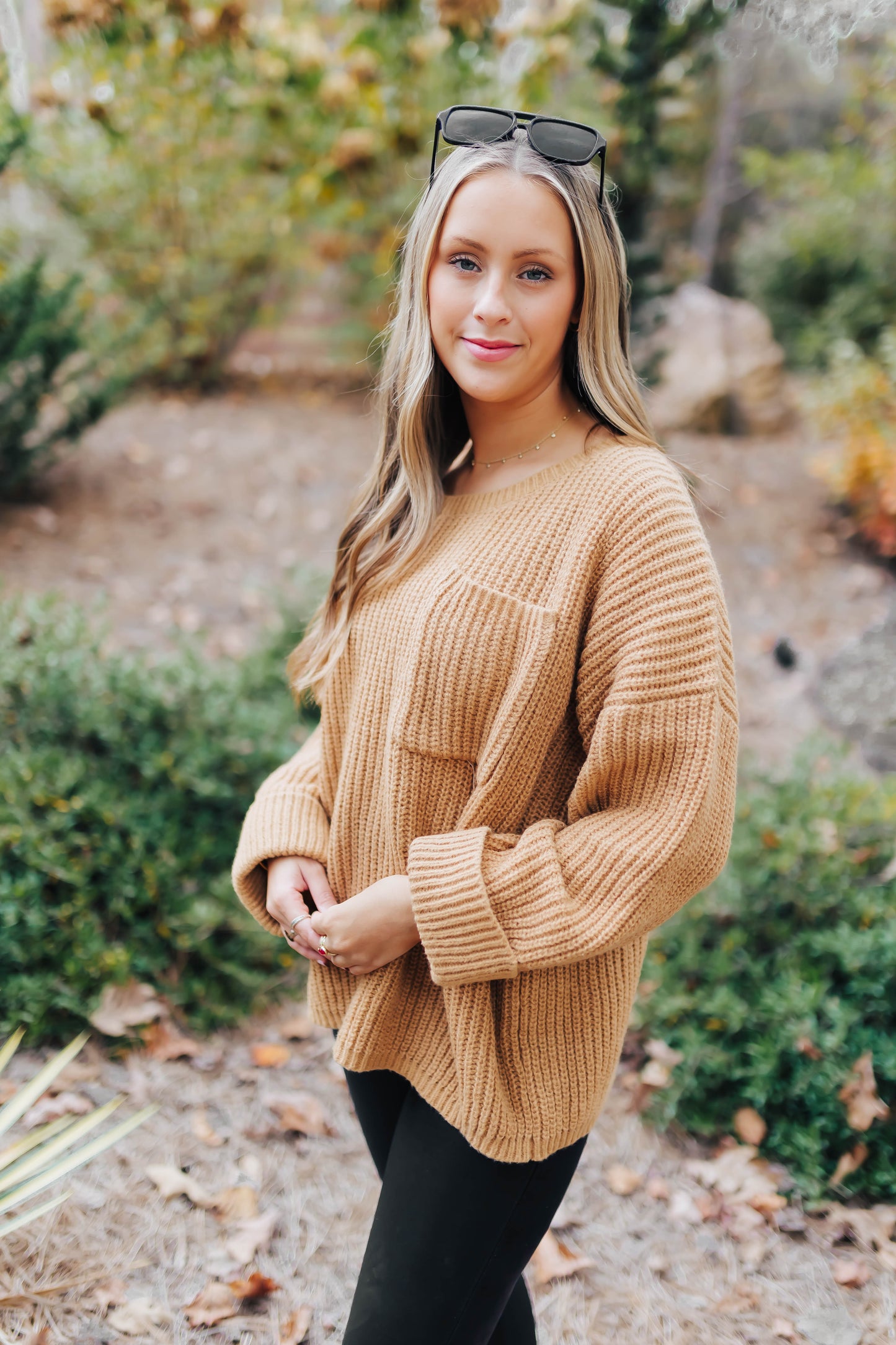 Camel Sweater Top