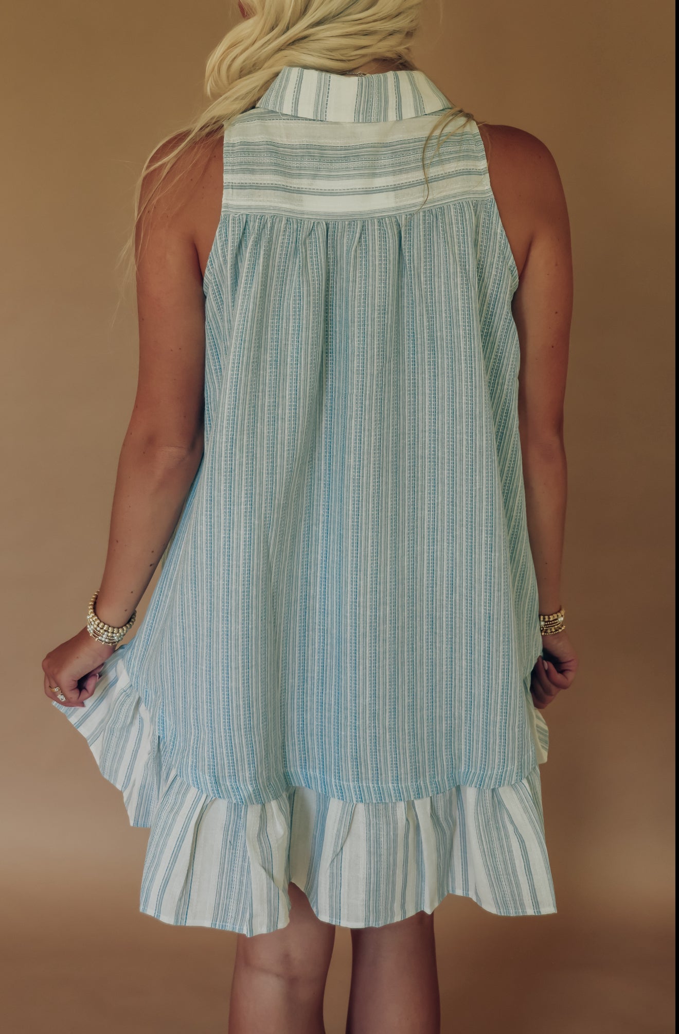 Seaside Striped Mini Dress