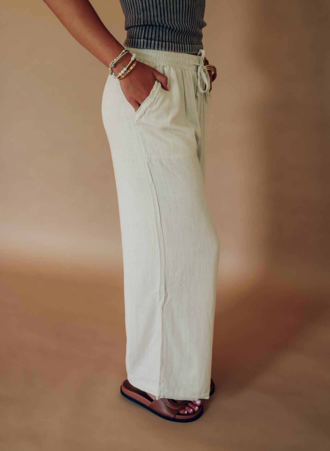 Palm Linen Pants