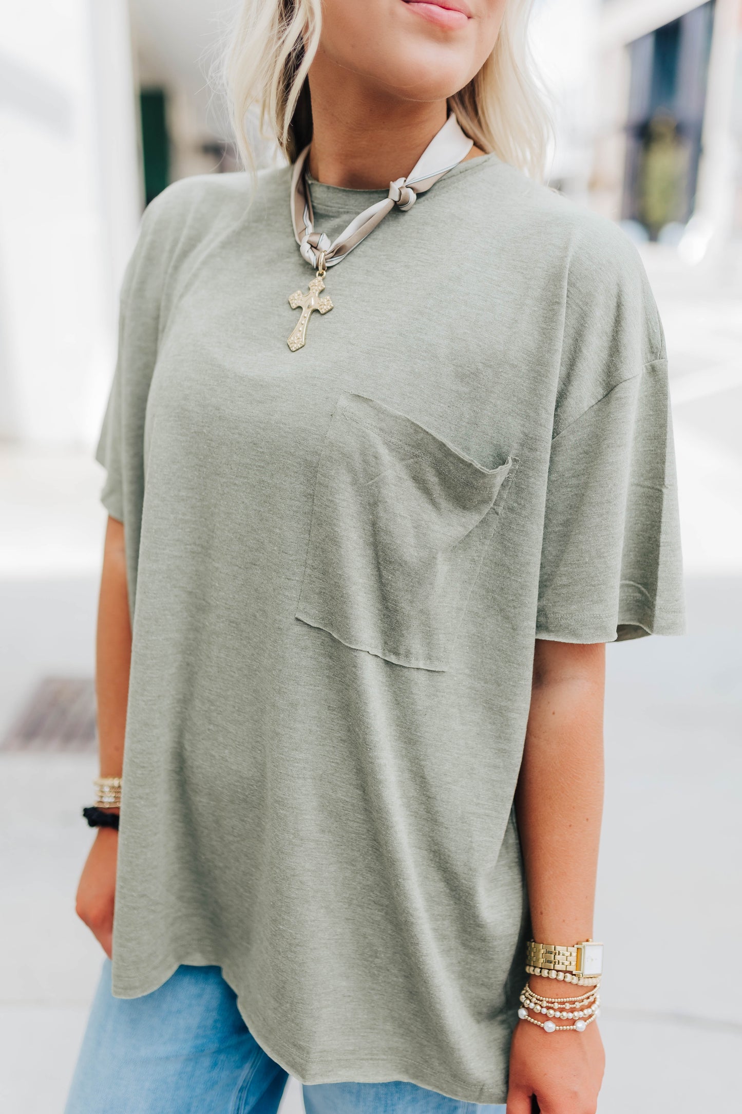 Olive Basic Tee