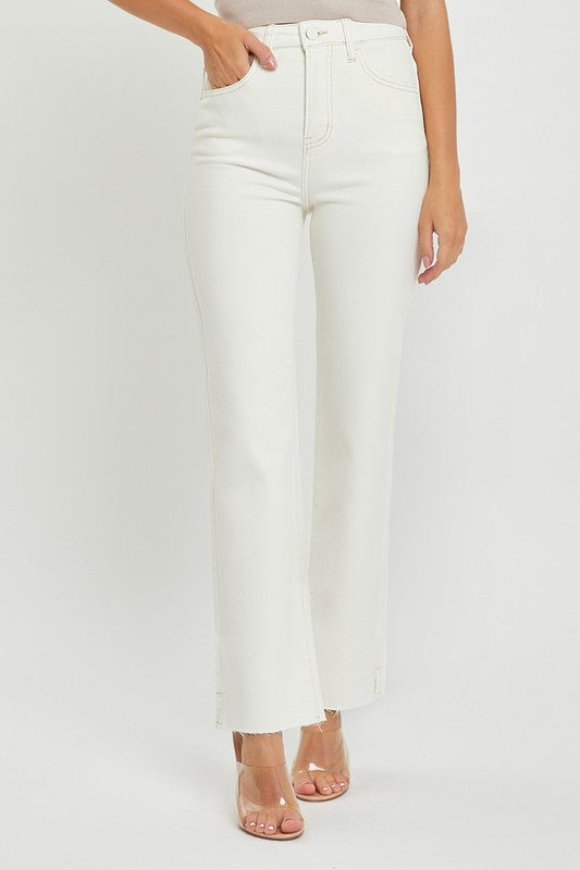 Essential Cream Straight Leg Jean