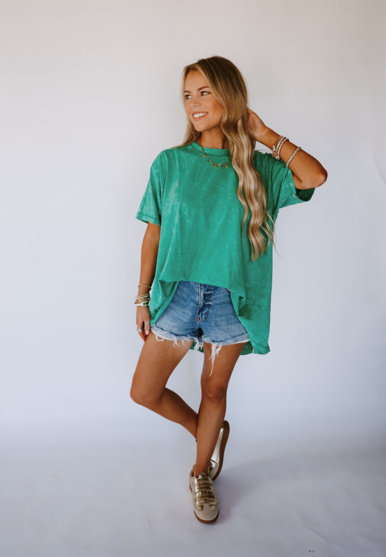 Kelly Green Oversized Tee