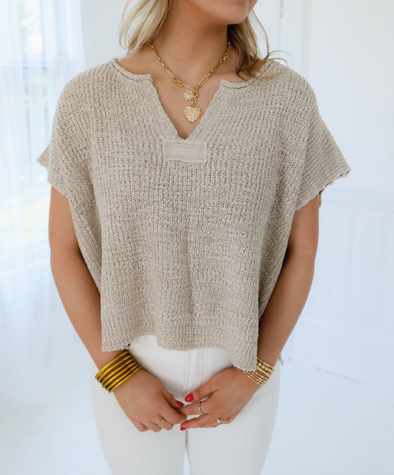 Coastal Breeze Knit Top