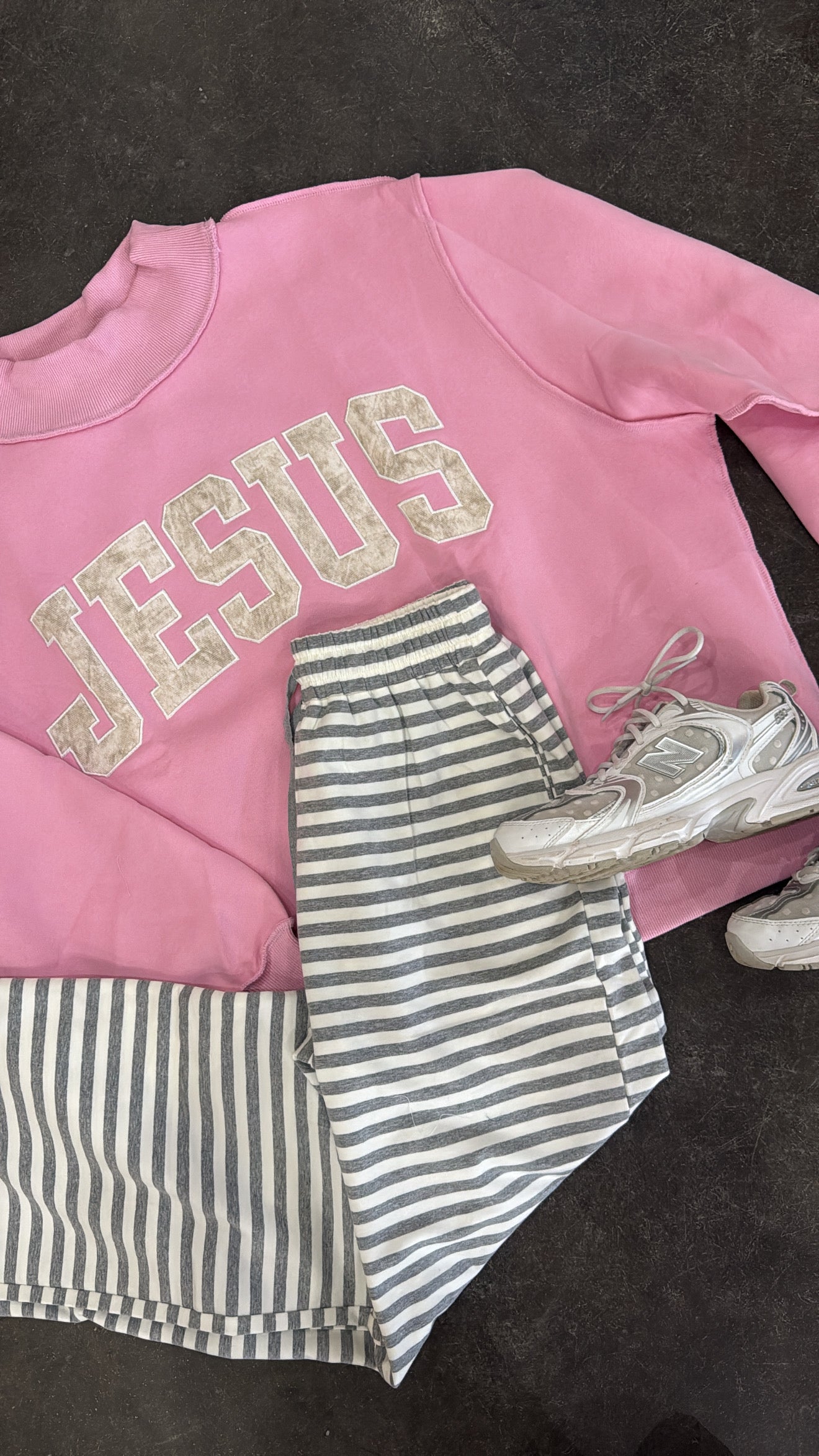 ‘JESUS’ Embroidered Camo Mock Neck