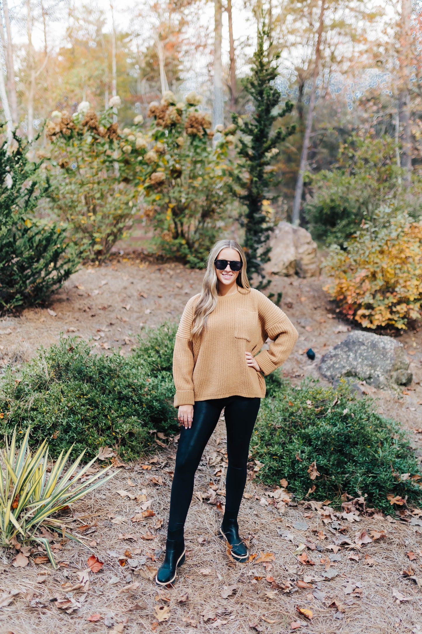 Camel Sweater Top