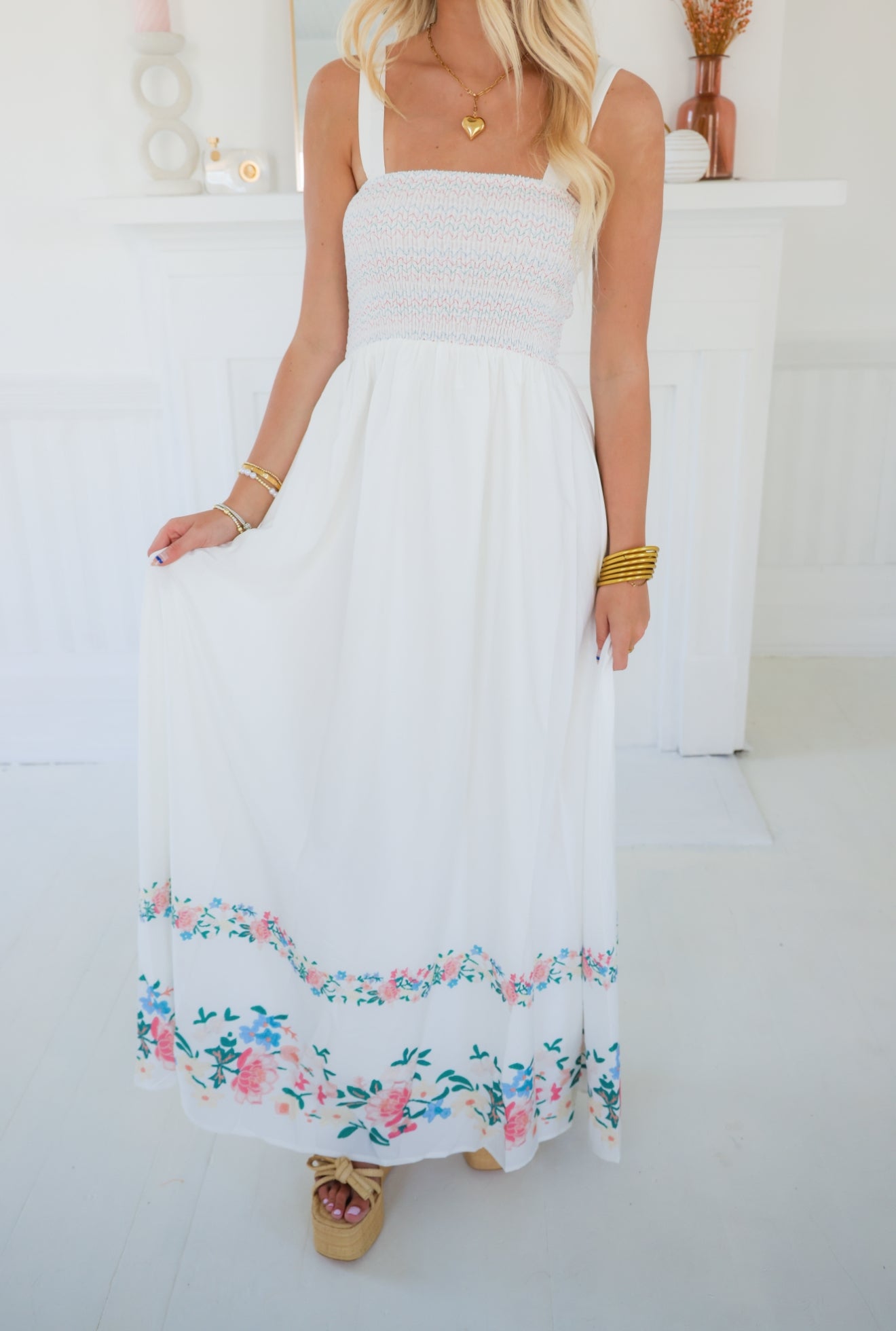 Delilah Embroidered Maxi Dress
