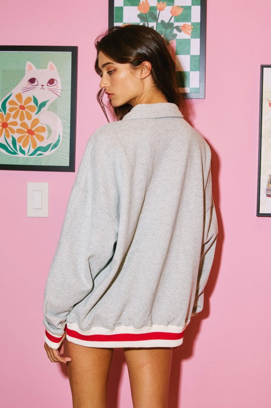 ‘Georgia’ Stripe Pullover