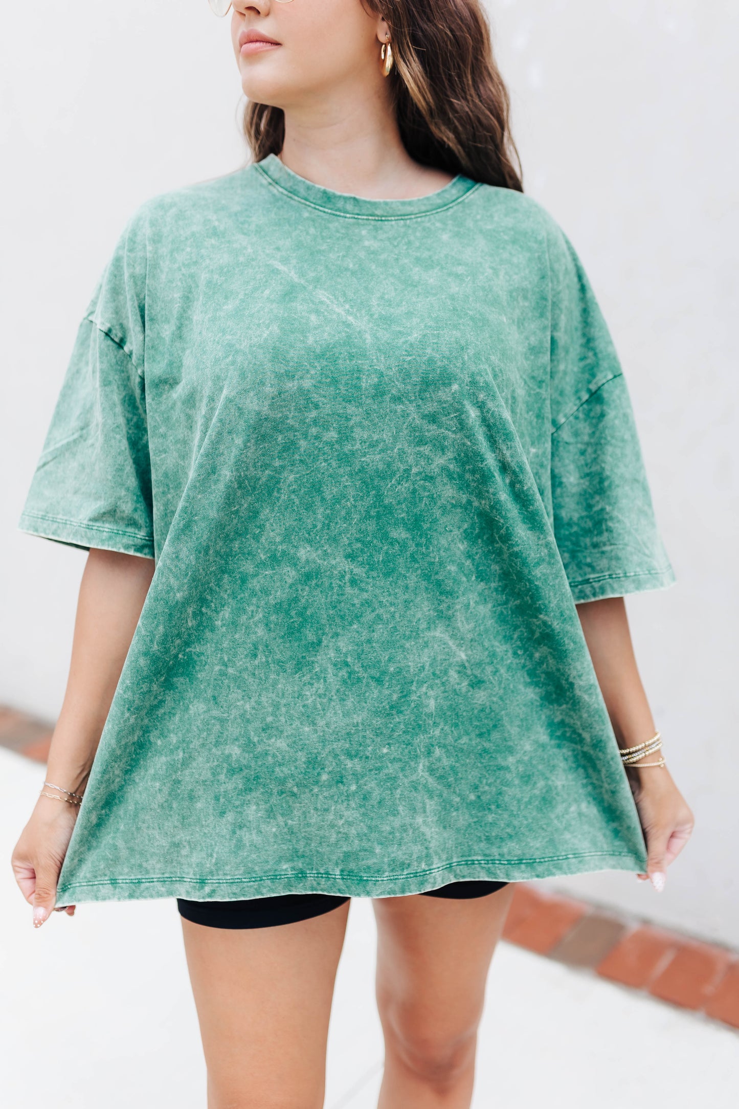 Acid Washed Green Tee