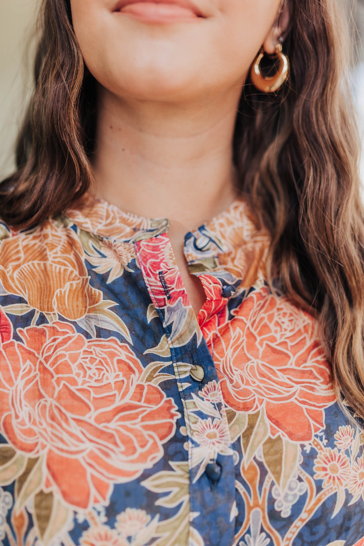 Indigo Ember Midi Dress