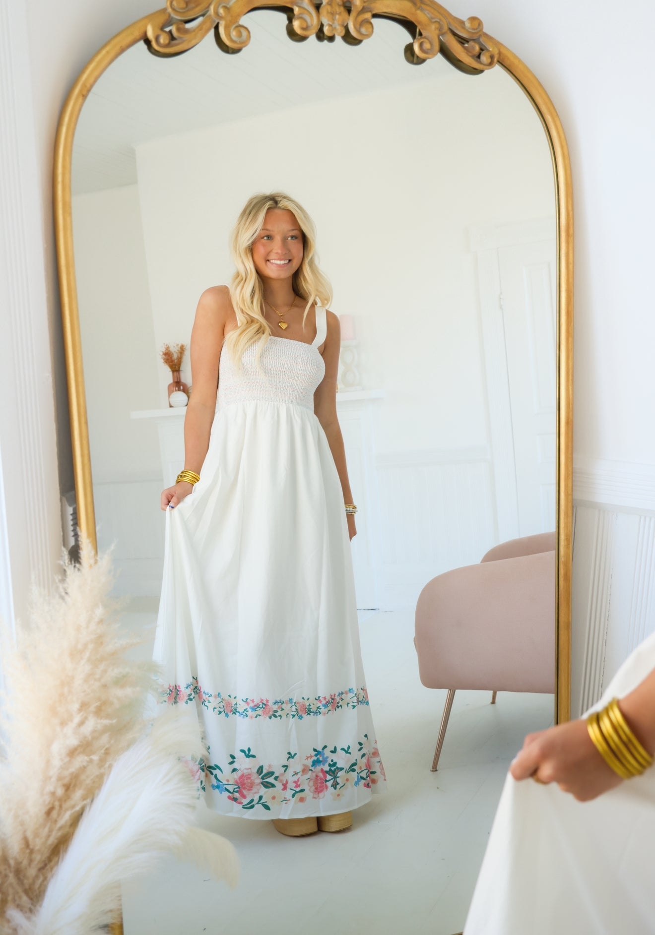 Delilah Embroidered Maxi Dress