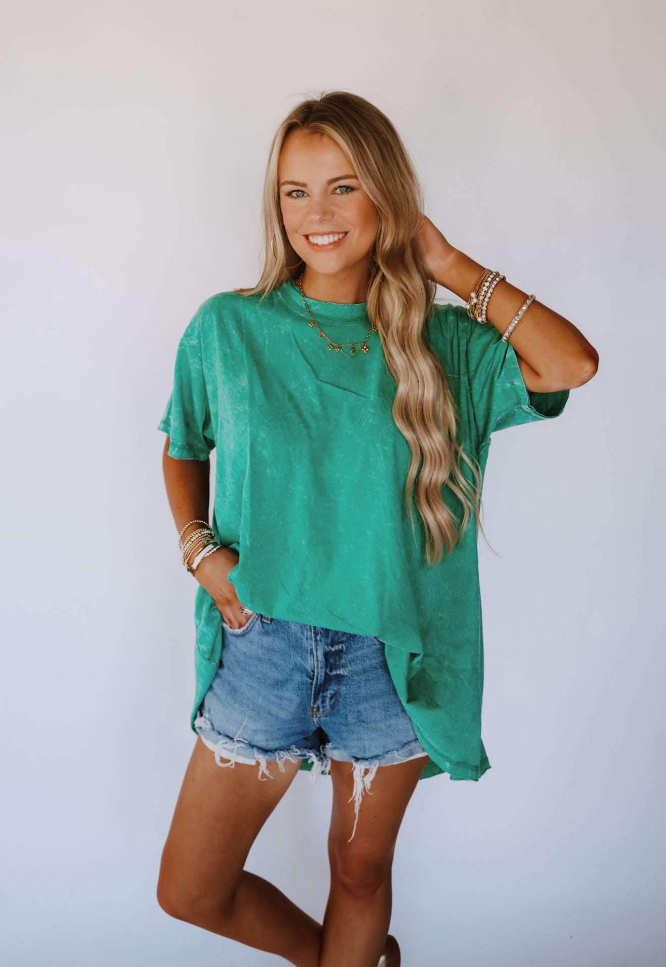 Kelly Green Oversized Tee