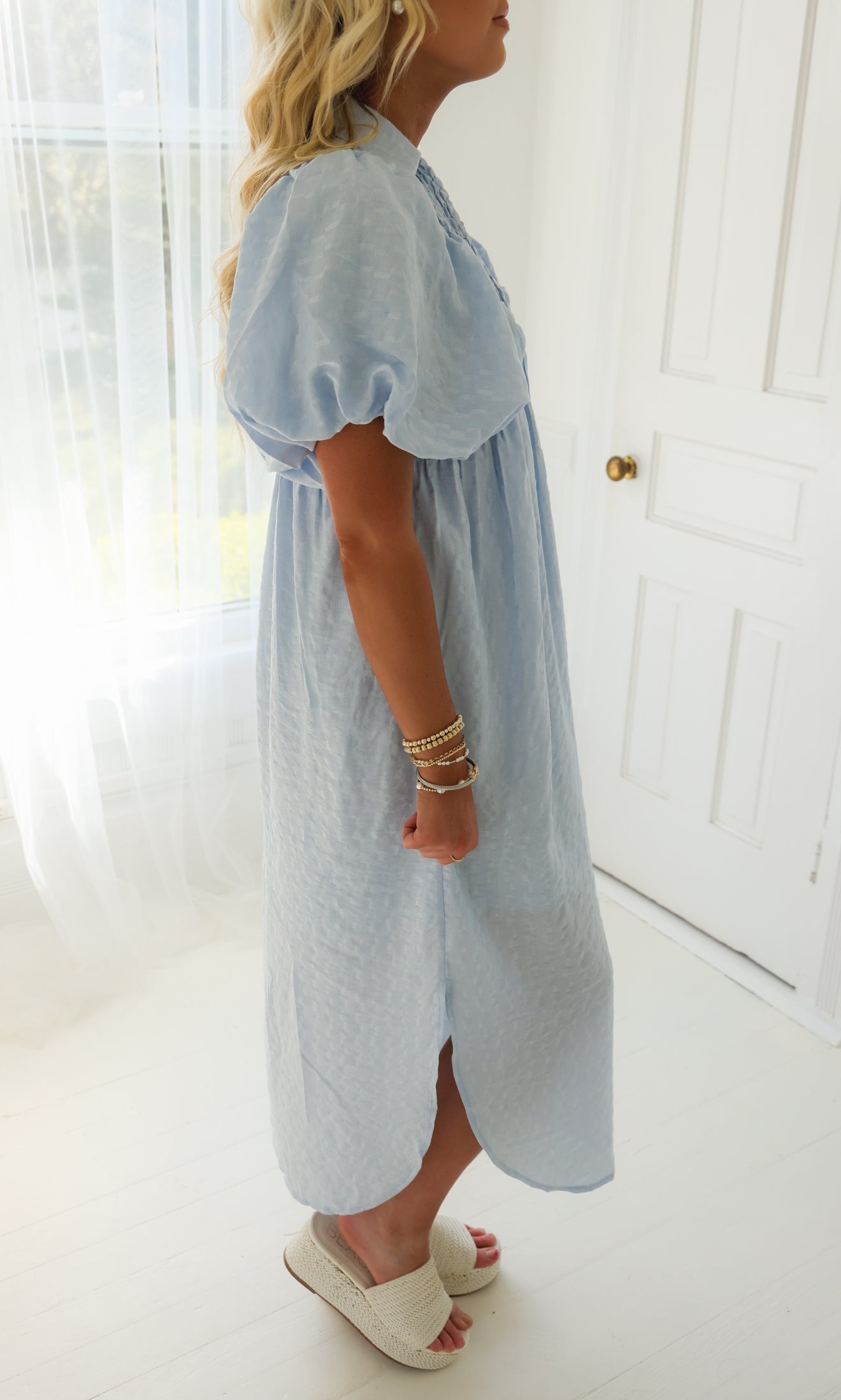 Charlotte Blue Midi Dress