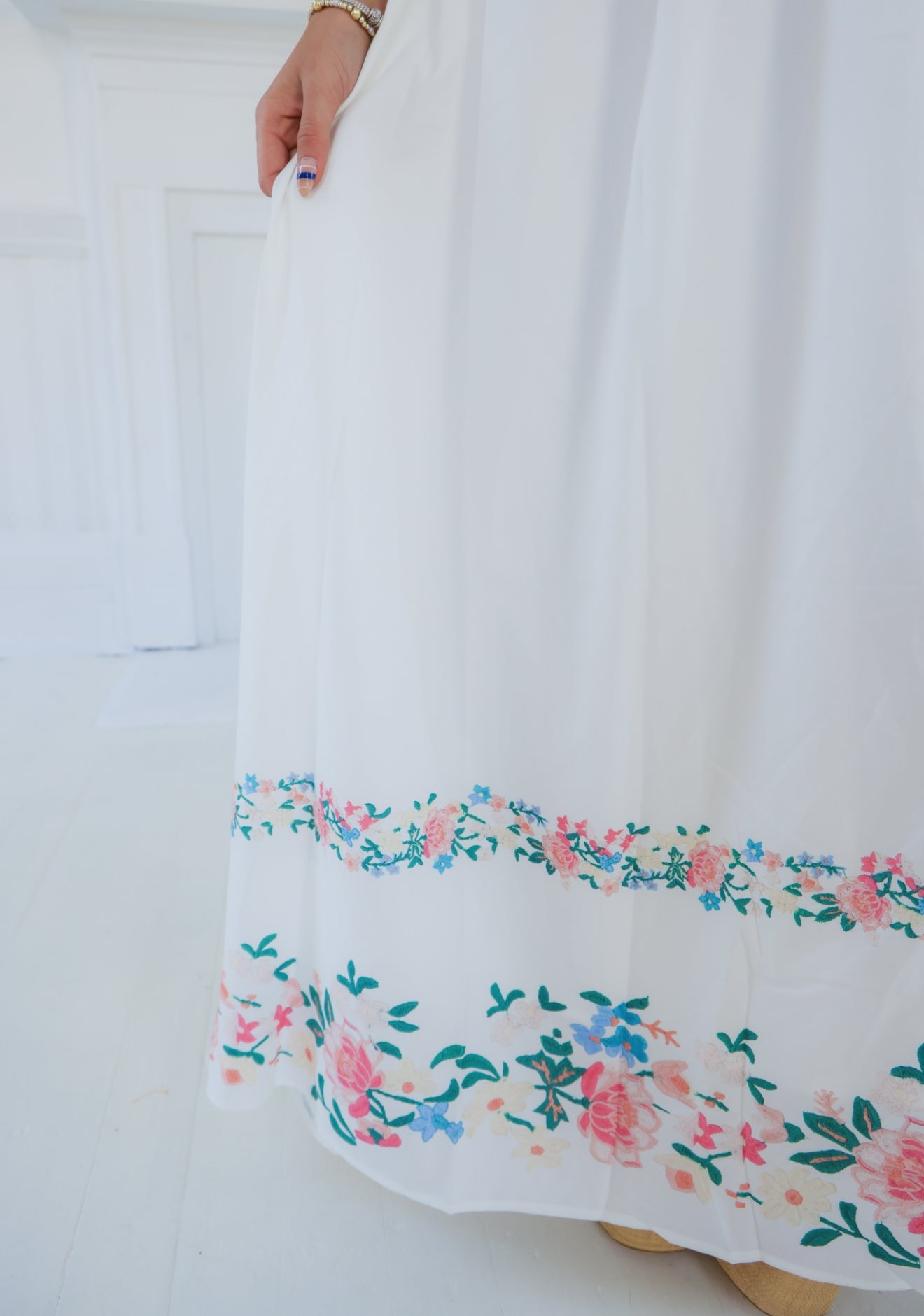 Delilah Embroidered Maxi Dress