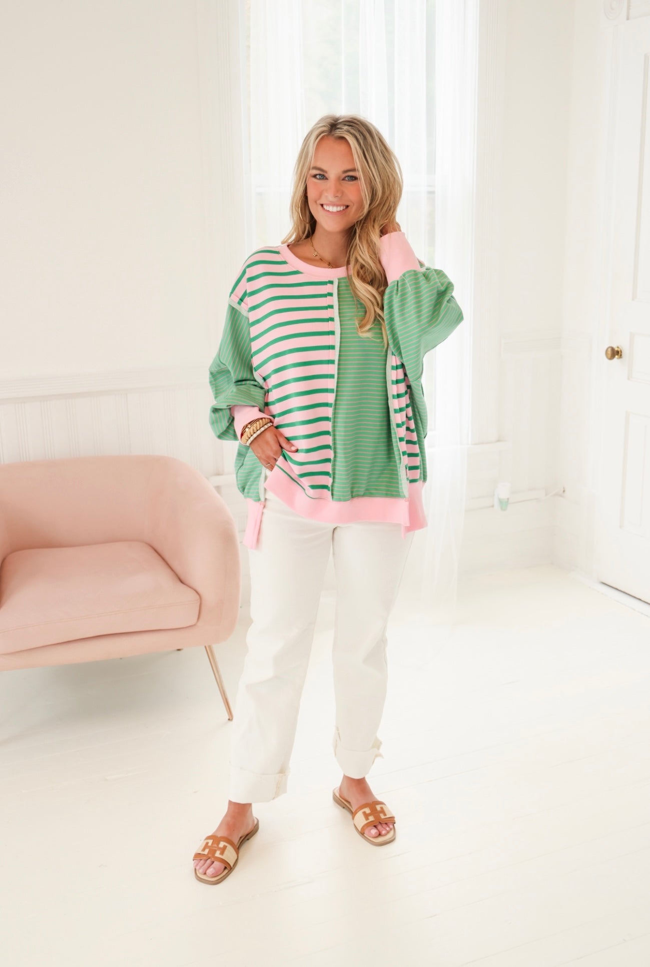 Moxie Striped Top