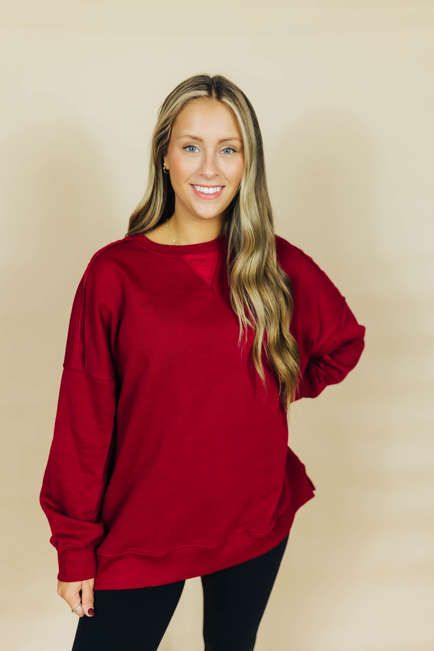 Basic Sweatshirt - Wine