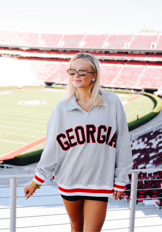 ‘Georgia’ Stripe Pullover