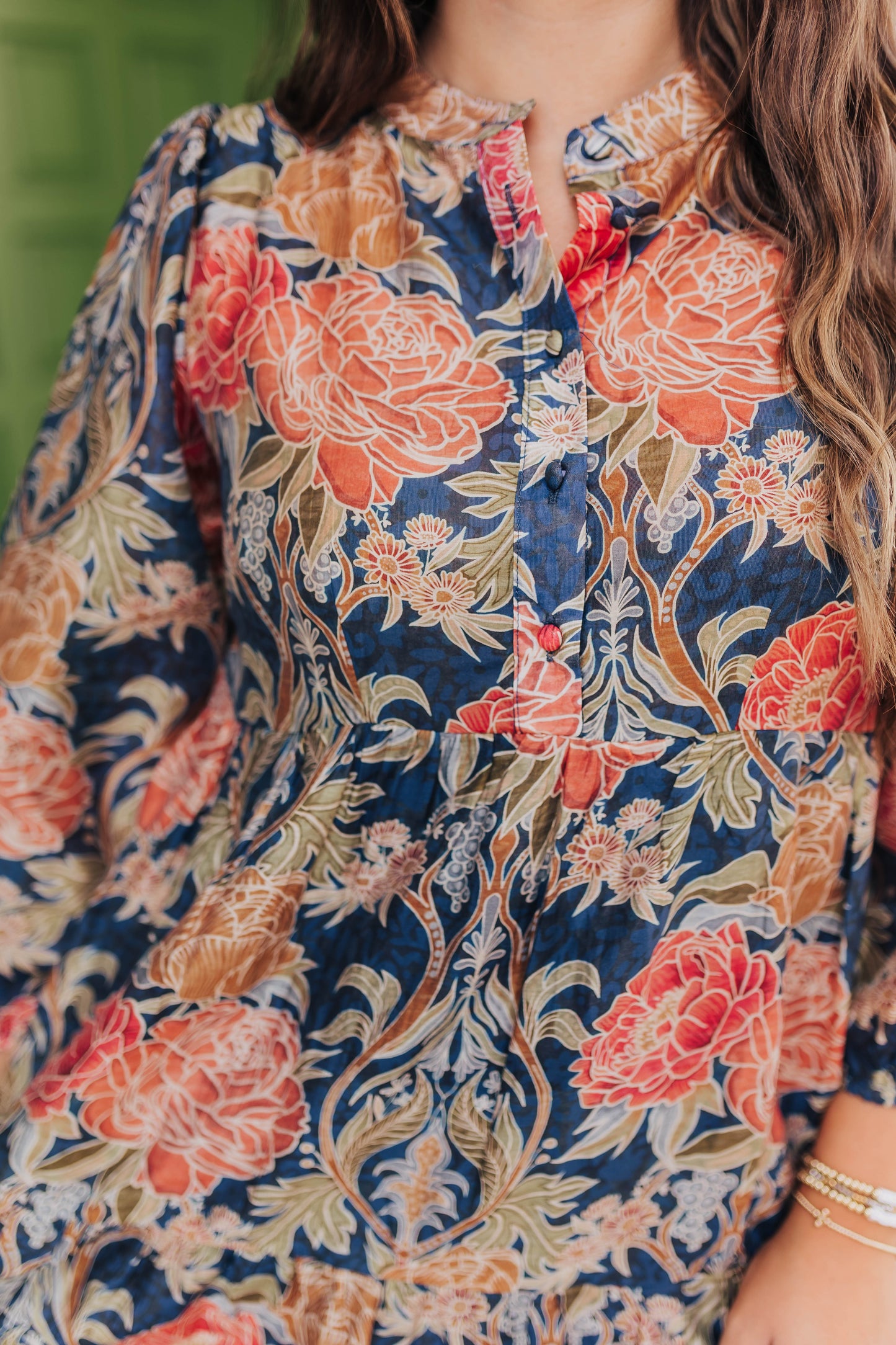 Indigo Ember Midi Dress