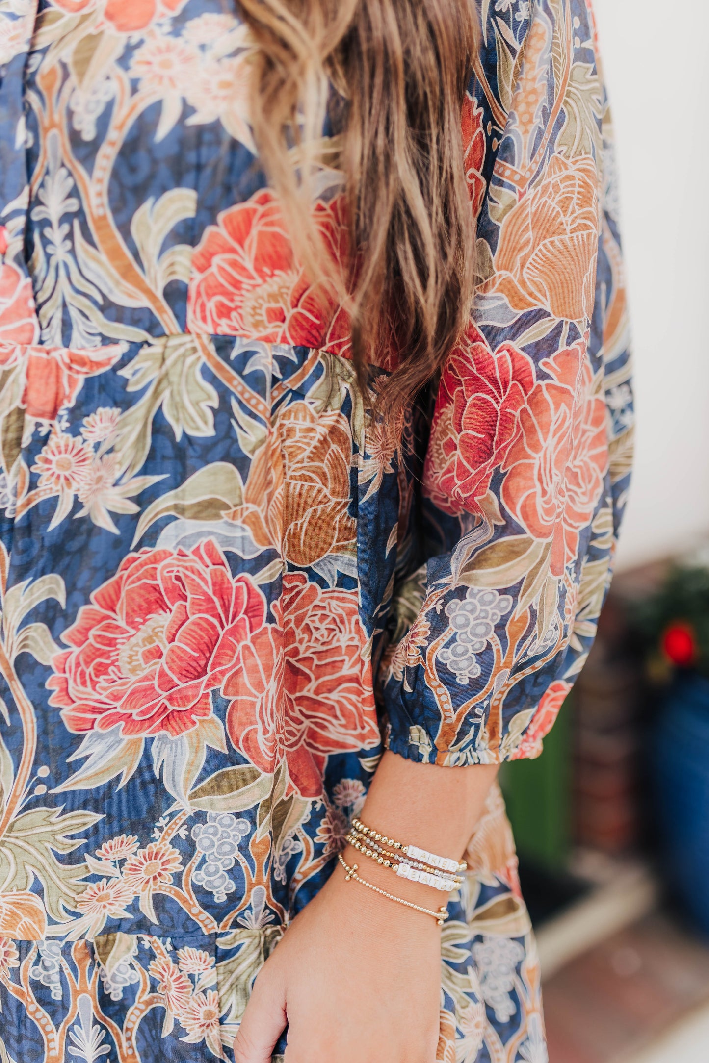 Indigo Ember Midi Dress