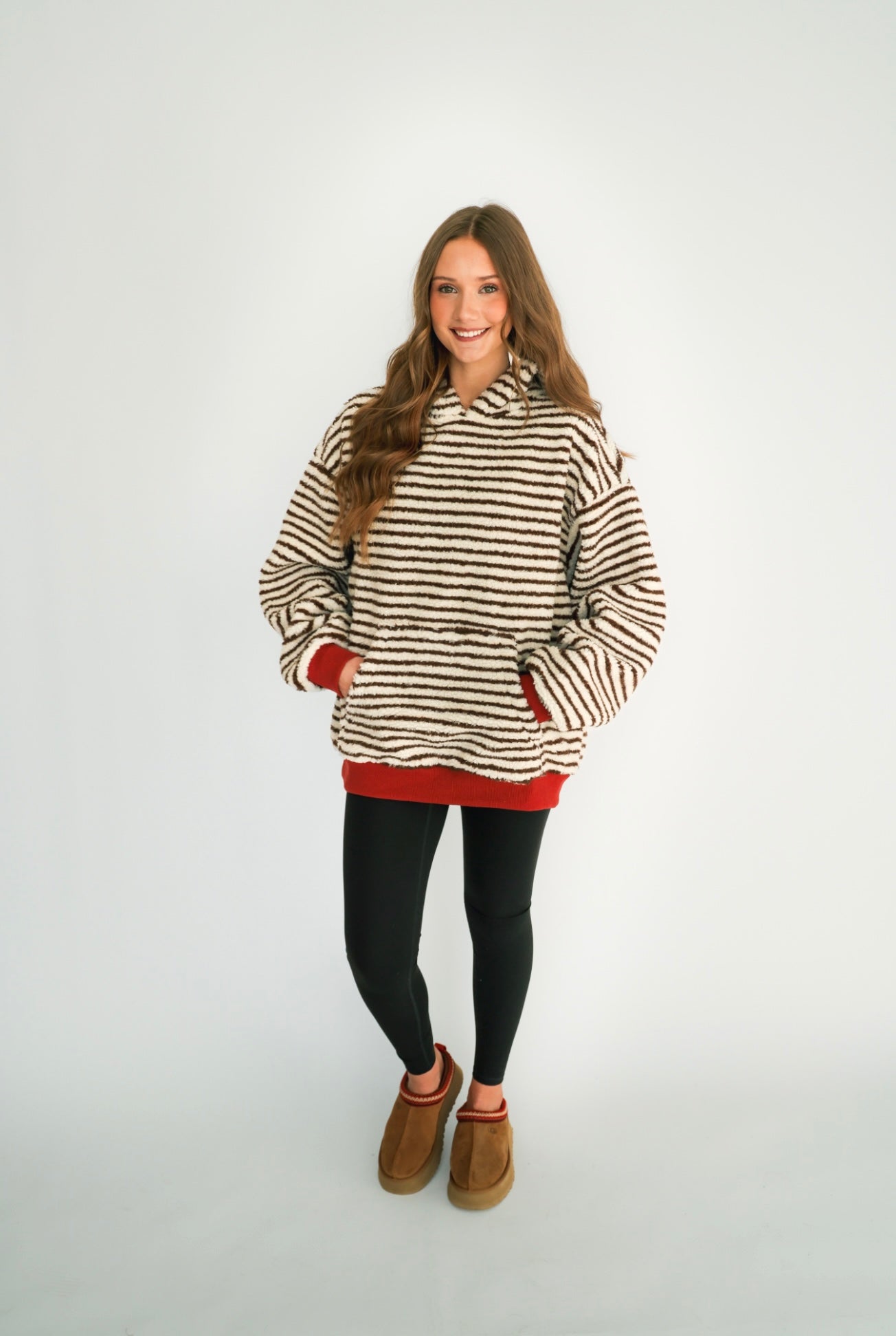 Teddy Striped Hoodie