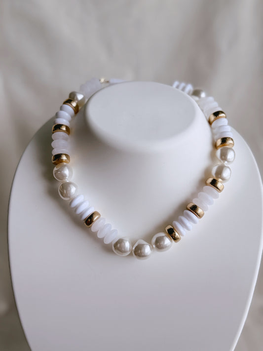 Golden Pearl Necklace