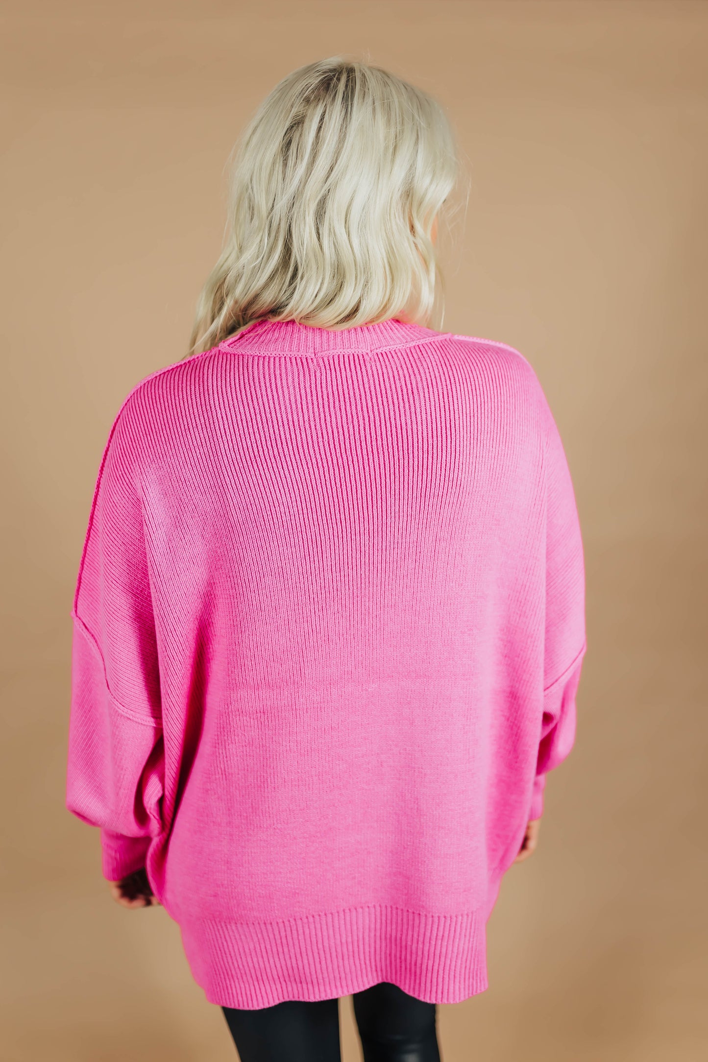 Pink Oversized Sweater