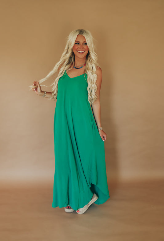 Kelly Green Maxi Dress