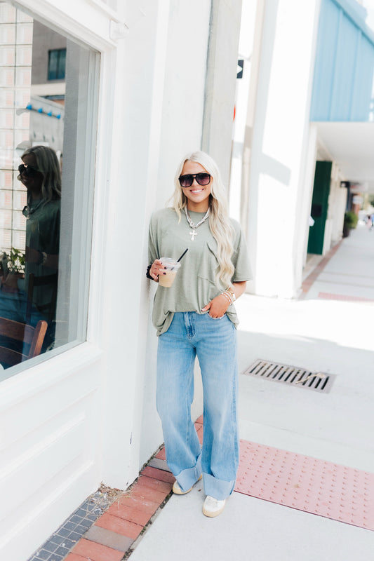 Olive Basic Tee