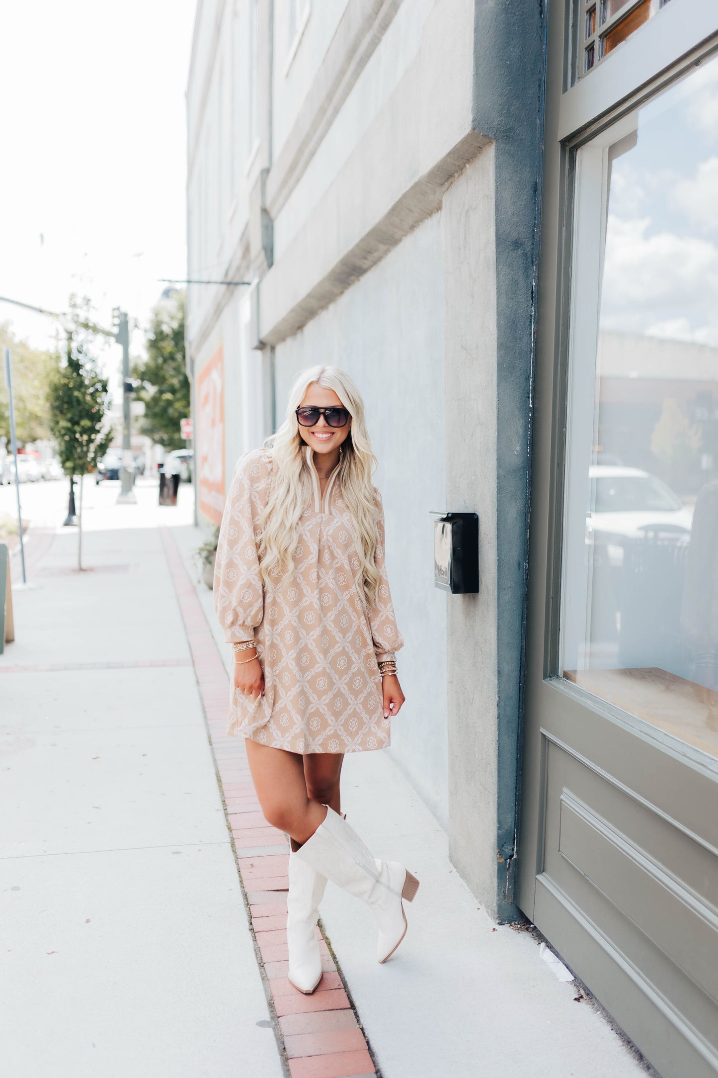 Caramel Mornings Mini Dress