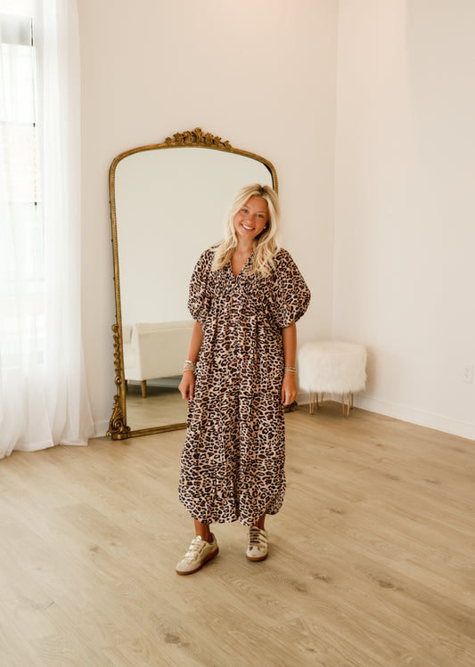 Cheetah Days Midi Dress