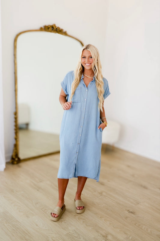 Madi Denim Midi Dress