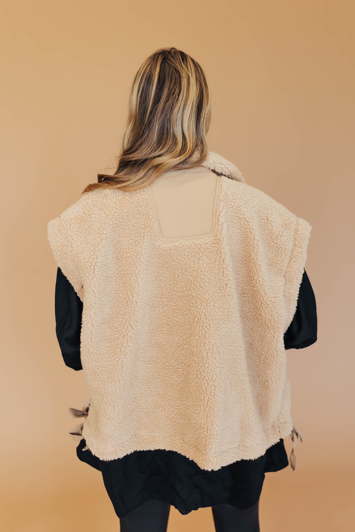 Feel It All Camel Sherpa Vest