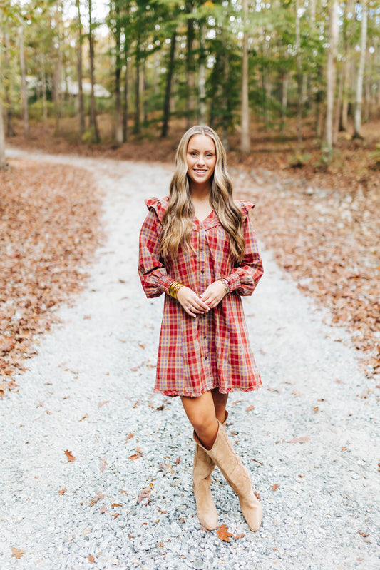 Pretty in Plaid Mini Dress