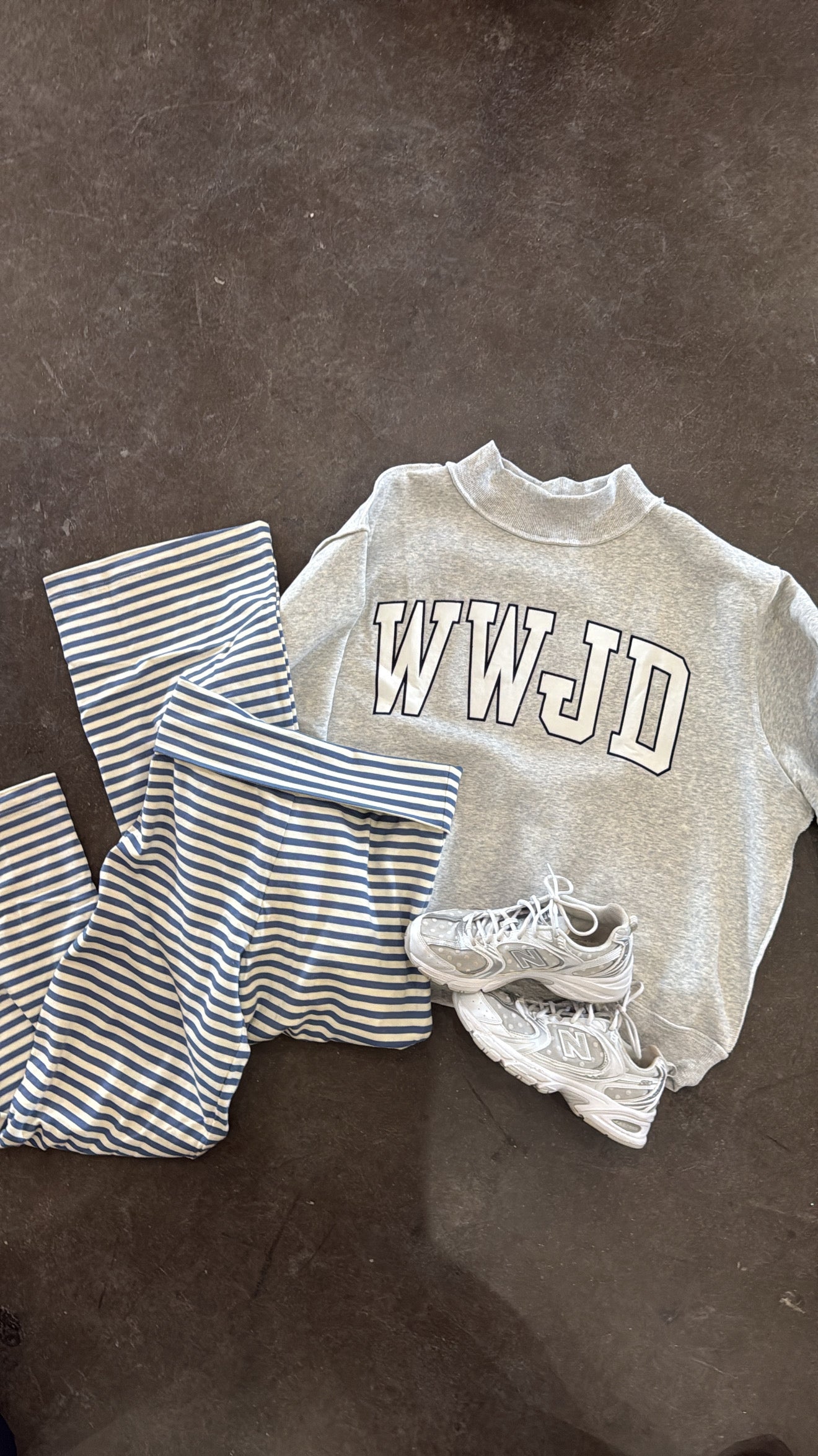 ‘WWJD’ Embroidered Mock Neck