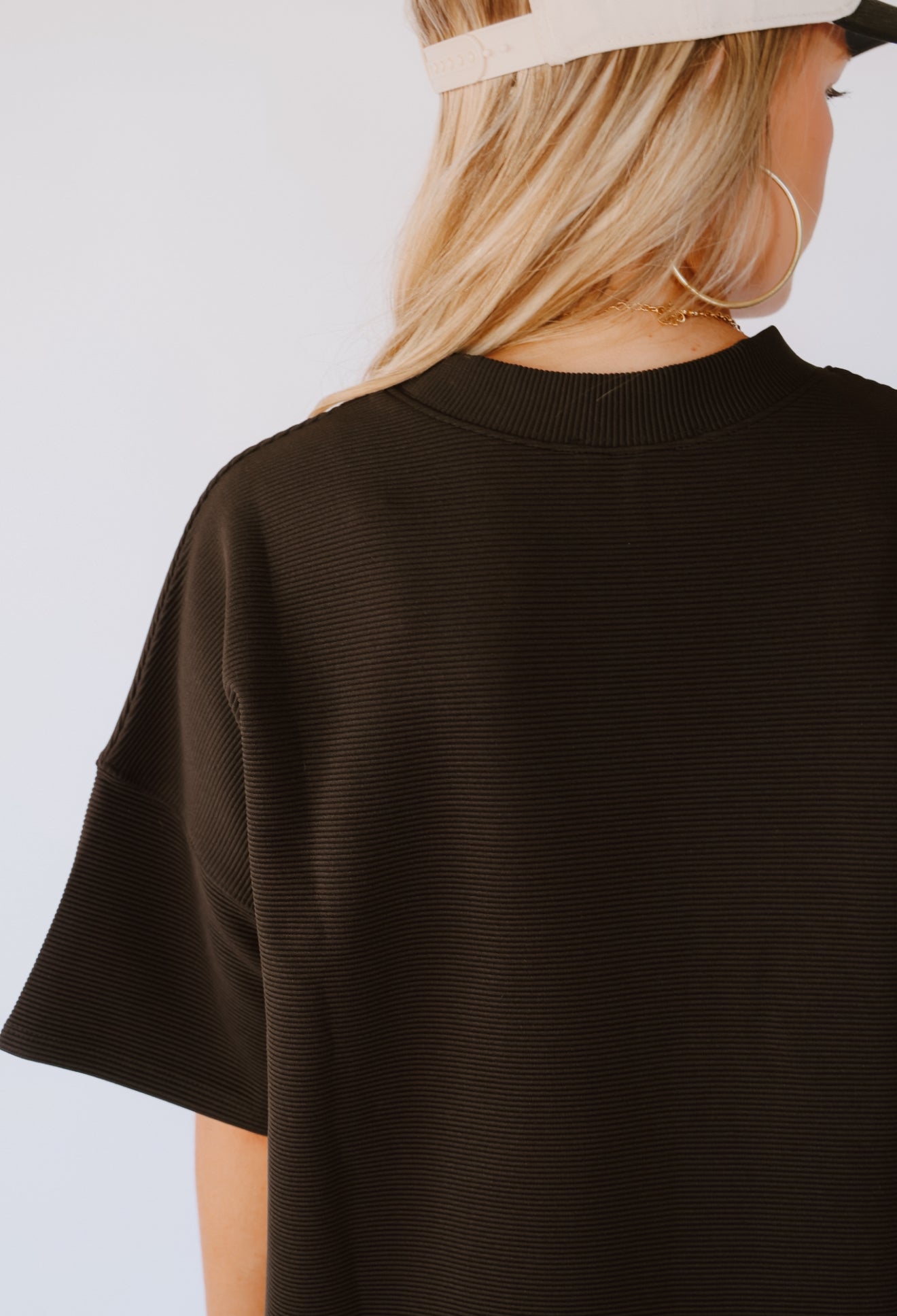 Everyday Ribbed Short Set - Black