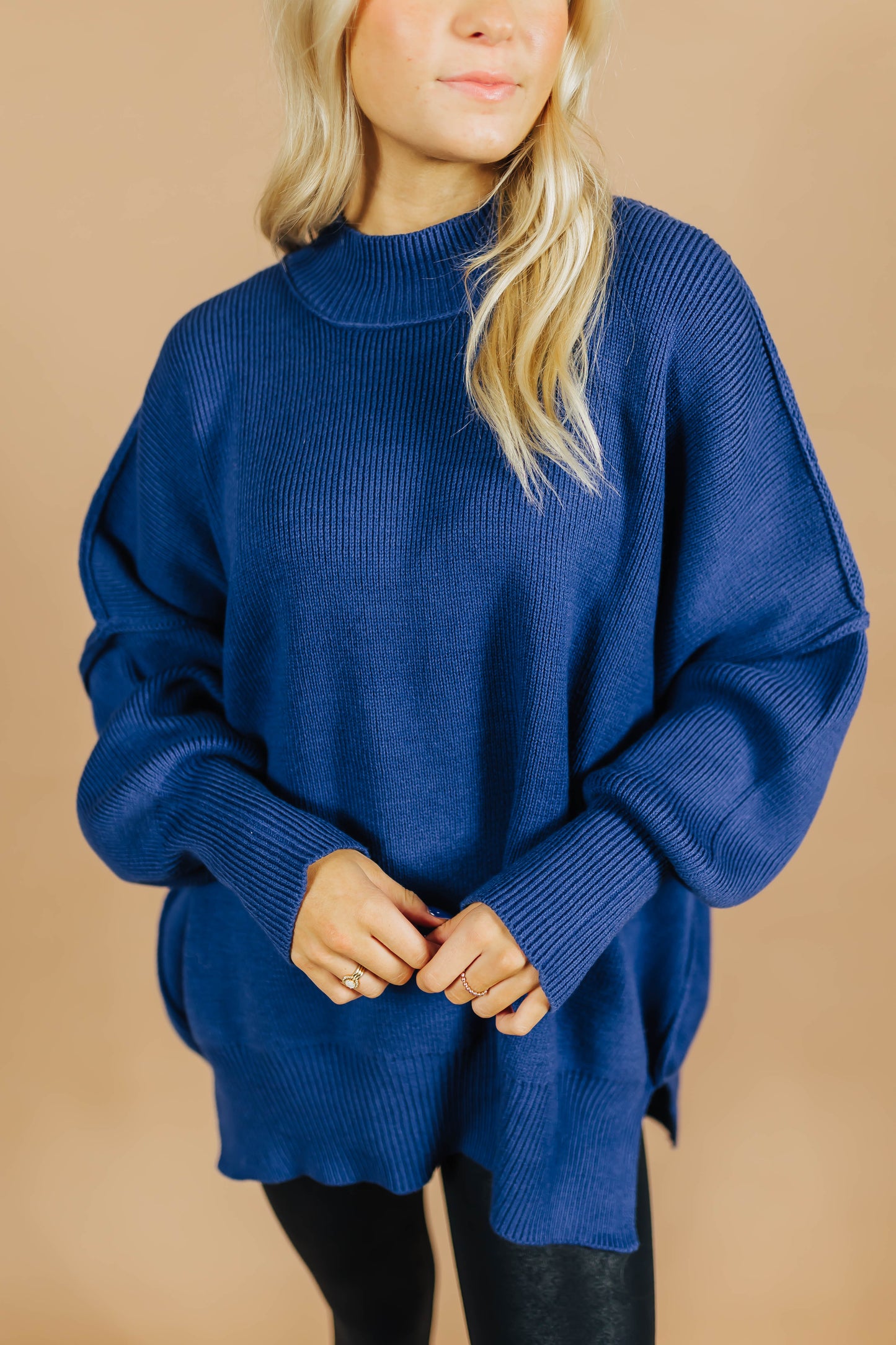 Navy Oversized Sweater