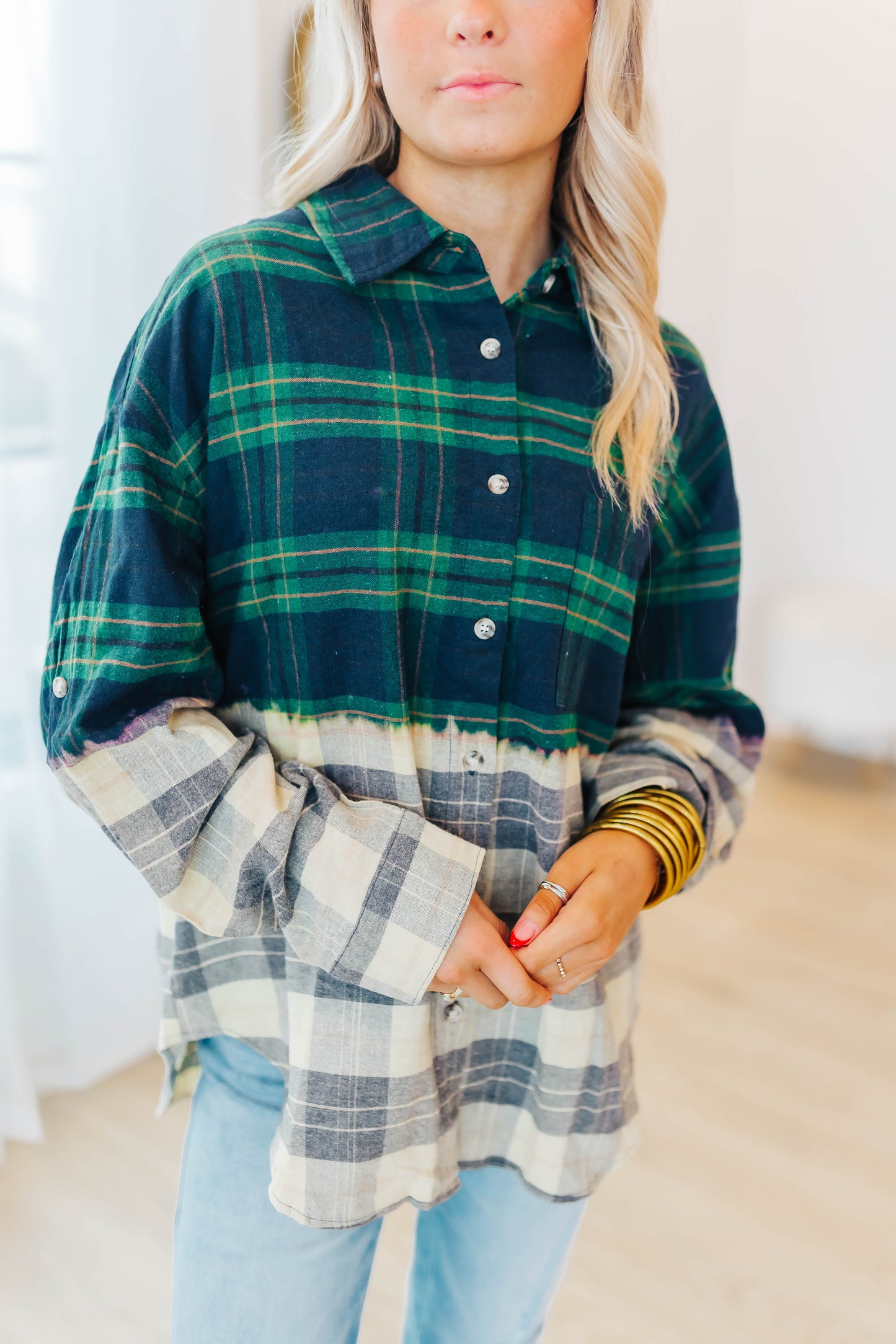 Trendy Green Flannel